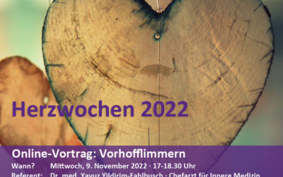 Herzwochen 2022: Online-Vortrag zum Vorhofflimmern am 9. November